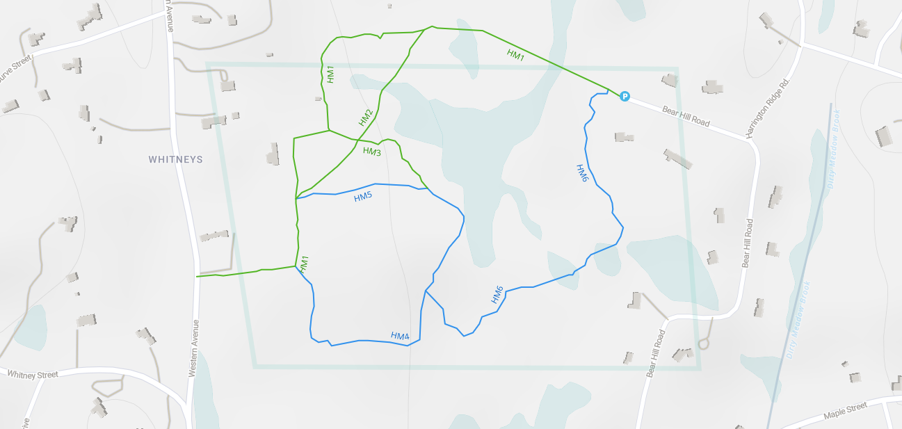 Hidden Meadow Trail Map